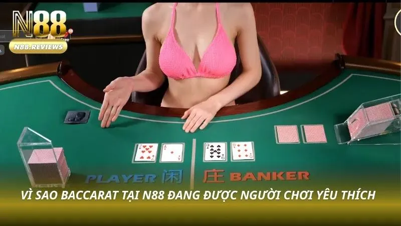 Cách Chơi Baccarat N88 - Bật Mí Bí Kíp Chơi Thắng Lớn 2026 Màn hình giao diện sảnh game baccarat