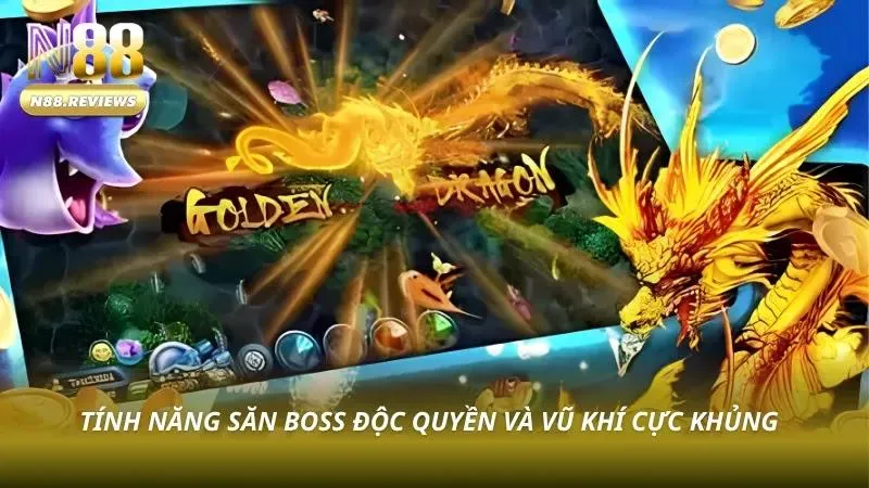 Giao diện sảnh game với đồ họa đại dương 3D rực rỡ
