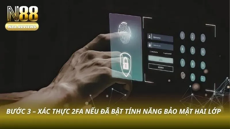 Đăng Nhập N88 - 4 Bước Nhanh, Bật 2FA Và Xử Lý Lỗi Thường Gặp Màn hình nhập mã OTP với đồng hồ đếm ngược 60 giây và nút