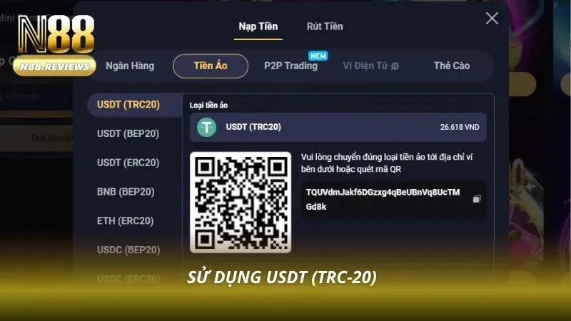 Hướng Dẫn Nạp Tiền N88 - 6 Phương Thức Nhanh Và An Toàn 2026 Người chơi nạp qua ví điện tử dễ dàng với phí giao dịch thấp