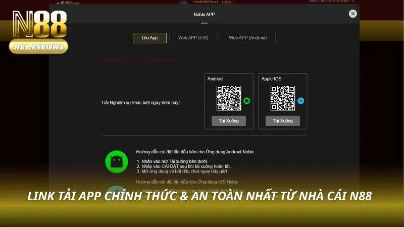 Hướng Dẫn Tải App N88 APK Mới Nhất 2026 Cho Android Và iOS Link tải chính thức mà cược thủ không nên bỏ qua