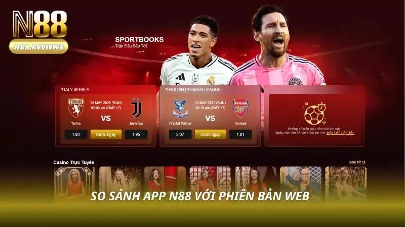 Hướng Dẫn Tải App N88 APK Mới Nhất 2026 Cho Android Và iOS Bảng so sánh app với phiên bản web cực đơn giản