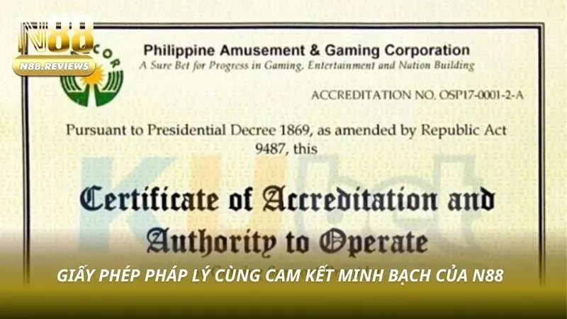 Về Chúng Tôi N88 Chứng nhận vận hành giúp tăng mức độ tin cậy với người dùng